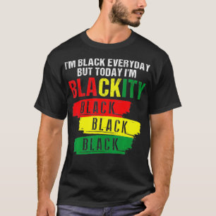 Ich bin Schwarzafrikanischer Schwarzer Power Ju T-Shirt