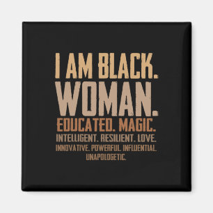 Ich bin schwarze Frau ausgebildet Magic Junenth Bl Magnet