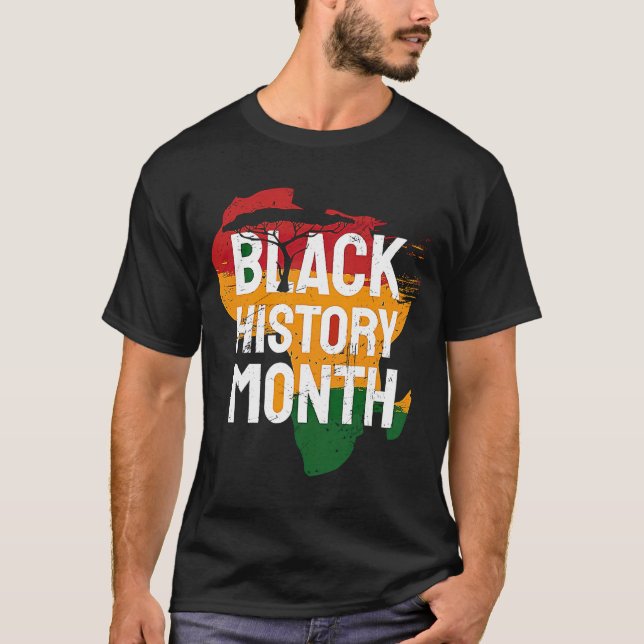 Ich bin schwarze Geschichte Afrikaner schwarzer St T-Shirt (Vorderseite)