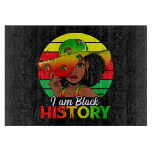 Ich bin schwarze Geschichte Afrikanisches Amerika Schneidebrett