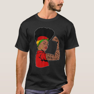 Ich bin schwarze Geschichte Afro Melanin Queen Afr T-Shirt