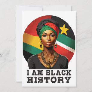 Ich bin schwarze Geschichte Einladung