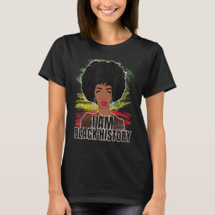 Ich bin schwarze Geschichte Frau Afro American Bea T-Shirt