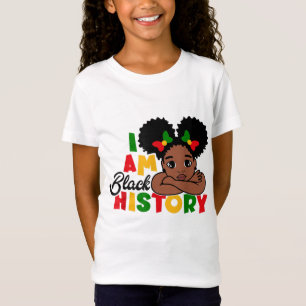 Ich bin schwarze Geschichte für Kinder Mädchen Sch T-Shirt