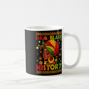 Ich bin schwarze Geschichte Juneteenth Afroamerika Kaffeetasse