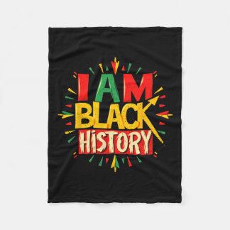 Ich bin schwarze Geschichte Monat afrikanischen am Fleecedecke