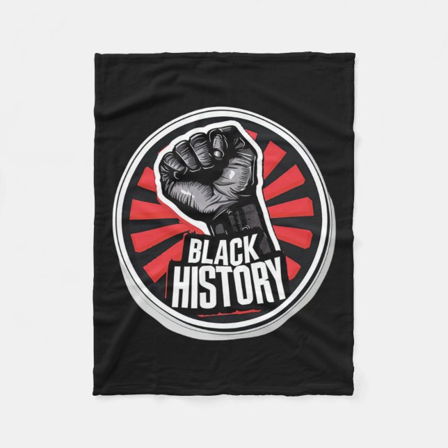 Ich bin schwarze Geschichte Monat afrikanischen St Fleecedecke (Vorderseite)