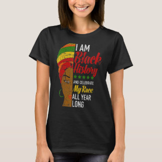 Ich bin schwarze Geschichte Monat afrozentrische F T-Shirt