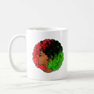 Ich bin schwarze Geschichte panafrikanische Flagge Kaffeetasse