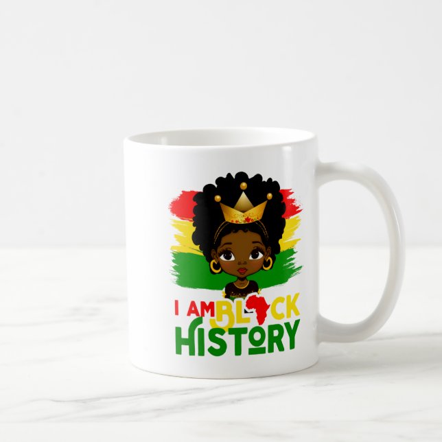 Ich bin schwarze Geschichte Schwarze Geschichte Af Kaffeetasse (Rechts)