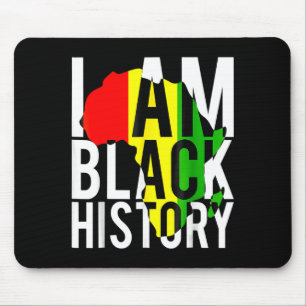 Ich bin Schwarze Geschichte Schwarze Geschichte Mo Mousepad