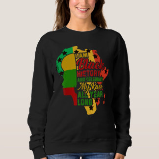 Ich bin schwarze Geschichte und feiere meine Rasse Sweatshirt