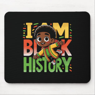 Ich bin schwarze Geschichtskinder Jungen Schwarze  Mousepad