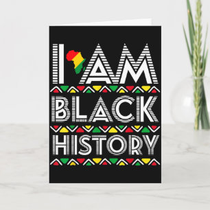 Ich bin Schwarzer Geschichtsmonat Afrika Aborigina Karte