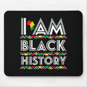 Ich bin Schwarzer Geschichtsmonat Afrika Aborigina Mousepad
