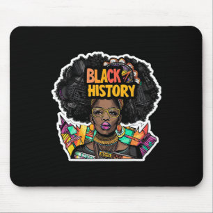 Ich bin Schwarzer Geschichtsmonat Afrikanischer St Mousepad