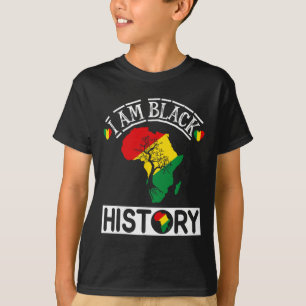 Ich bin Schwarzer Geschichtsmonat Afroamerikanisch T-Shirt