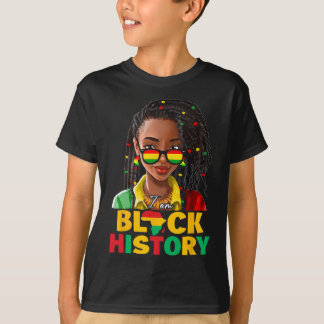Ich bin Schwarzer Geschichtsmonat Frauen Mädchen A T-Shirt