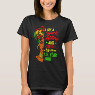 Ich bin schwarzer Geschichtsmonat stolz Afro Afric T-Shirt