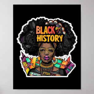 Ich bin Schwarzer Monat der Geschichte Afrikanisch Poster