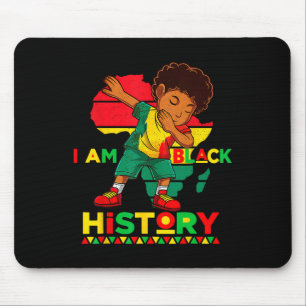 Ich bin Schwarzer Monat der Geschichte Afroamerika Mousepad