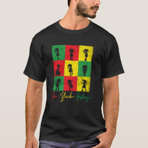 Ich bin Schwarzes Geschichte Süßes Afro Mädchen mi T-Shirt