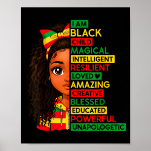 Ich bin schwarzes Kind Geschichtsmonat afrikanisch Poster