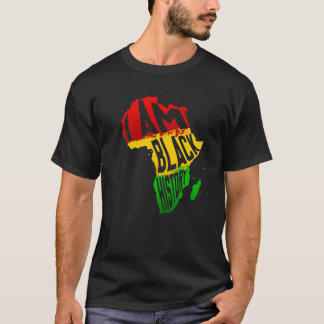 Ich bin Schwarzgeschichte Monat Afrikanische Ameri T-Shirt