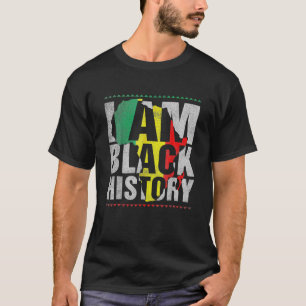 Ich bin Schwarzgeschichte Monat Afrikanischer amer T-Shirt