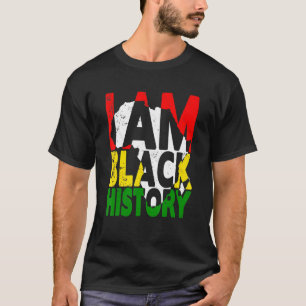 Ich bin Schwarzgeschichte Monat Afrikanischer amer T-Shirt