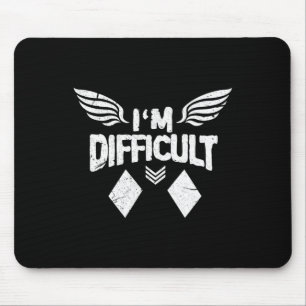 Ich bin schwer Doppel-Diamanten Ski Snowboarden Gi Mousepad