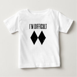 Ich bin schwer Skifahren Double Black Diamond Baby T-shirt