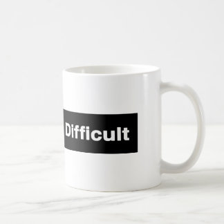 Ich bin schwierige Ski-Hinterzeichen-Tasse Kaffeetasse