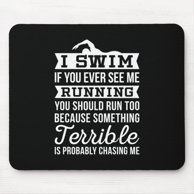 Ich bin schwimmend mousepad (Vorne)