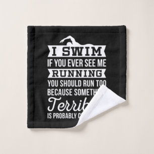 Ich bin schwimmend waschlappen
