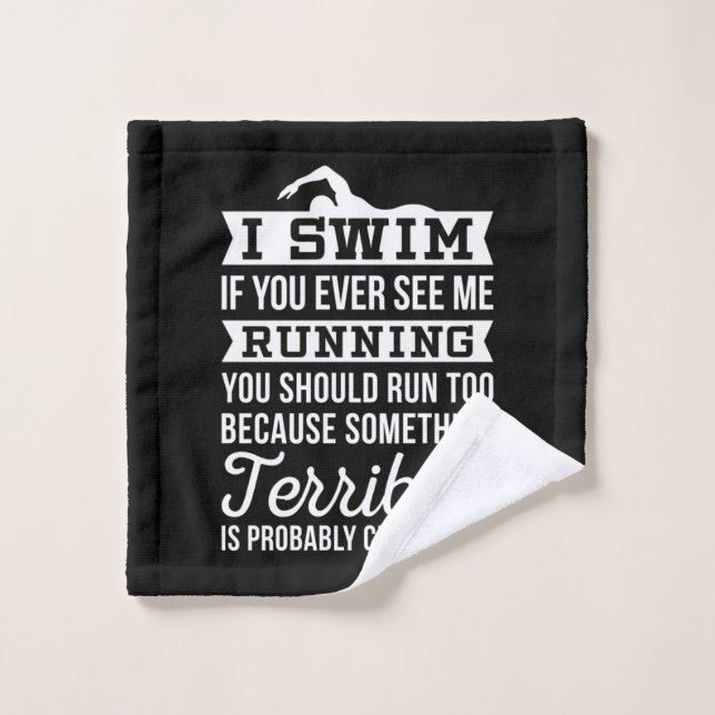 Ich bin schwimmend waschlappen (Waschlappen)
