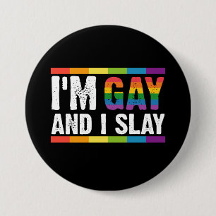 Ich bin schwul und ich rocke LGBTQ Gay Pride  Button