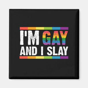 Ich bin schwul und ich rocke LGBTQ Gay Pride  Magnet