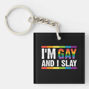 Ich bin schwul und ich rocke LGBTQ Gay Pride  Schlüsselanhänger