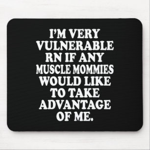 Ich bin sehr verletzlich Rn Funny Meme Gym Mousepad