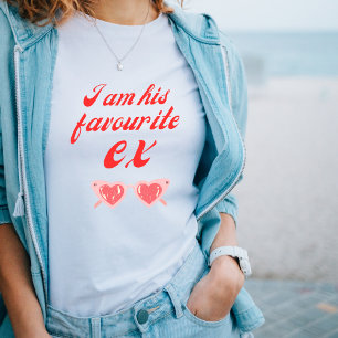 Ich bin sein Favorit Ex Bold dicken Statement Tshi Tri-Blend Shirt