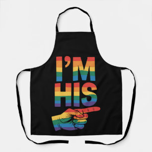 Ich bin sein schwules Paar, passend zum LGBTQ-Stol Schürze