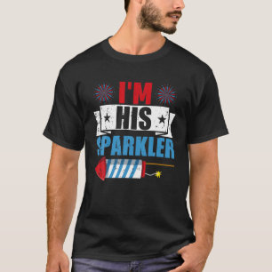 Ich bin sein Spinner und ihr 4. Juli Matching T-Shirt
