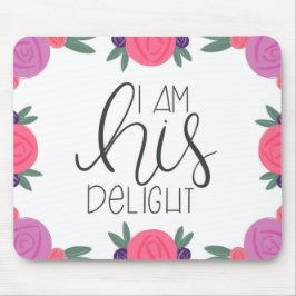 Ich bin seine Freude, Florals Mousepad zu leuchten