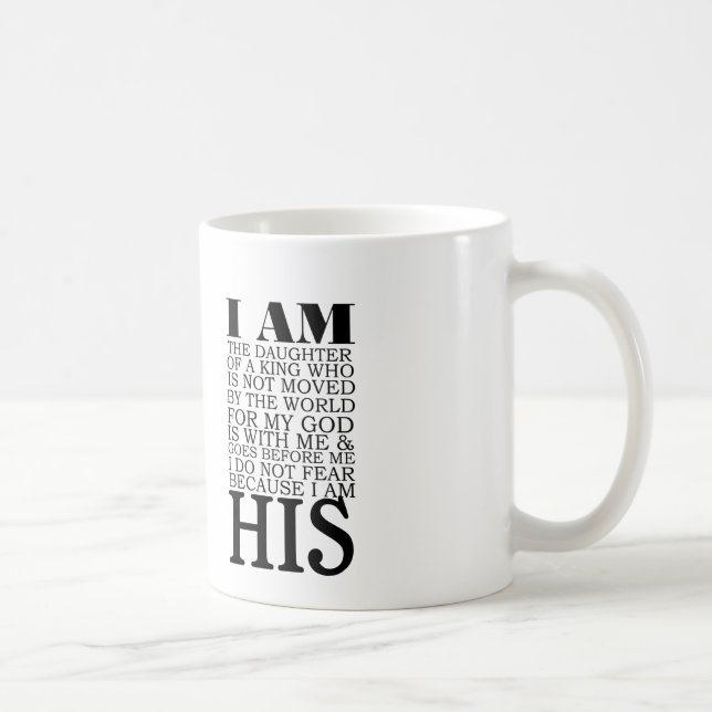 ich bin seine Gottkaffee-Tee-Tasse Jesuss Christus Kaffeetasse (Rechts)