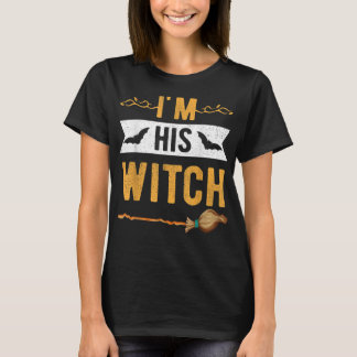 Ich bin seine Hexe, Niedliches Halloween, das Paar T-Shirt