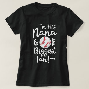 Ich bin seine Nana und größtes Fanbaseball T-Shirt