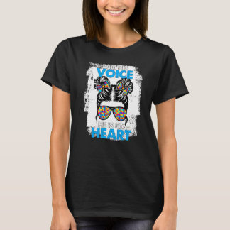 Ich bin seine Stimme, er ist mein Herz Autismus Be T-Shirt