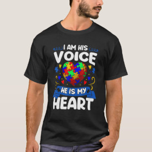 Ich bin seine Stimme, er ist mein Herz Puzzle Auti T-Shirt