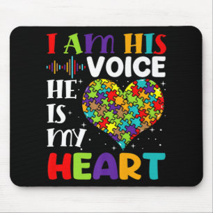 Ich bin seine Stimme, er ist meine Mama des Autism Mousepad